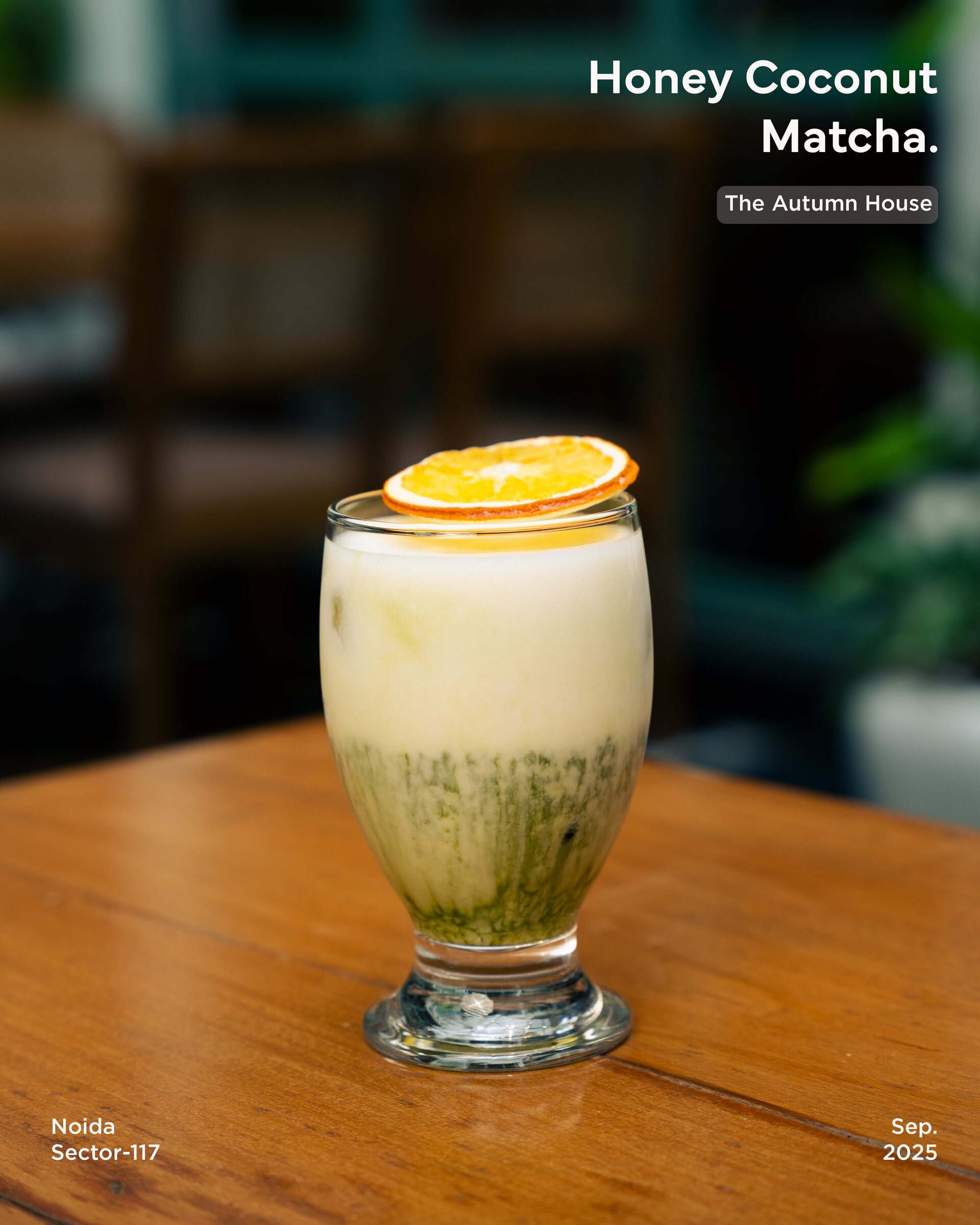 Whisking Honey Coconut Matcha